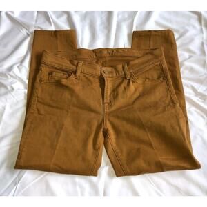 7 for all Mankind dark brown khaki pants women's size 30